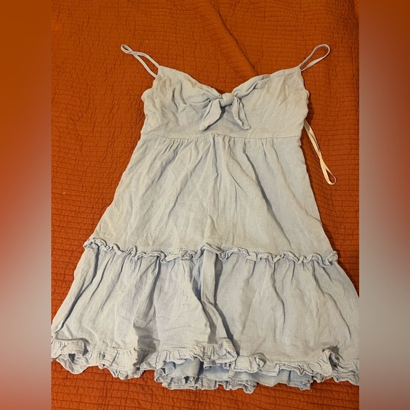 Light blue dress worn once for graduation photo shoot - Picture 1 of 1